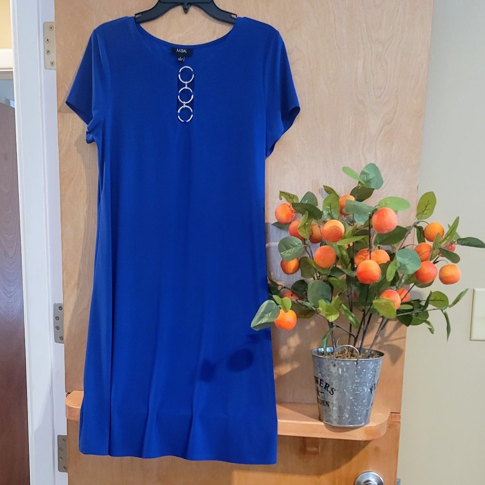 MSK COBALT BLUE DRESS MIDI
